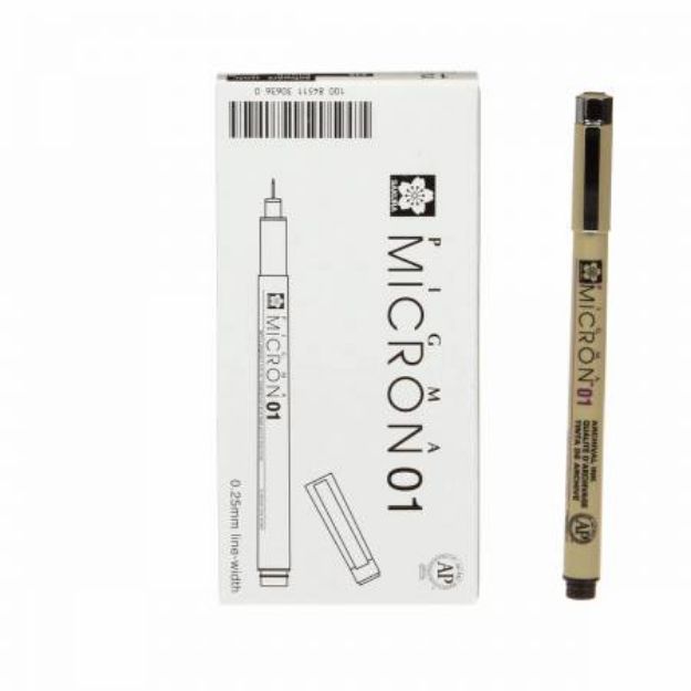 Picture of Marker Pen Pigma Micron Black 01